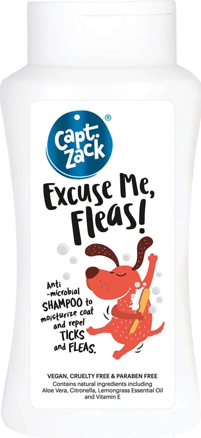 Captain Zack Excuse Me Fleas! Anti-Microbial Shampoo For Dogs 200 Ml