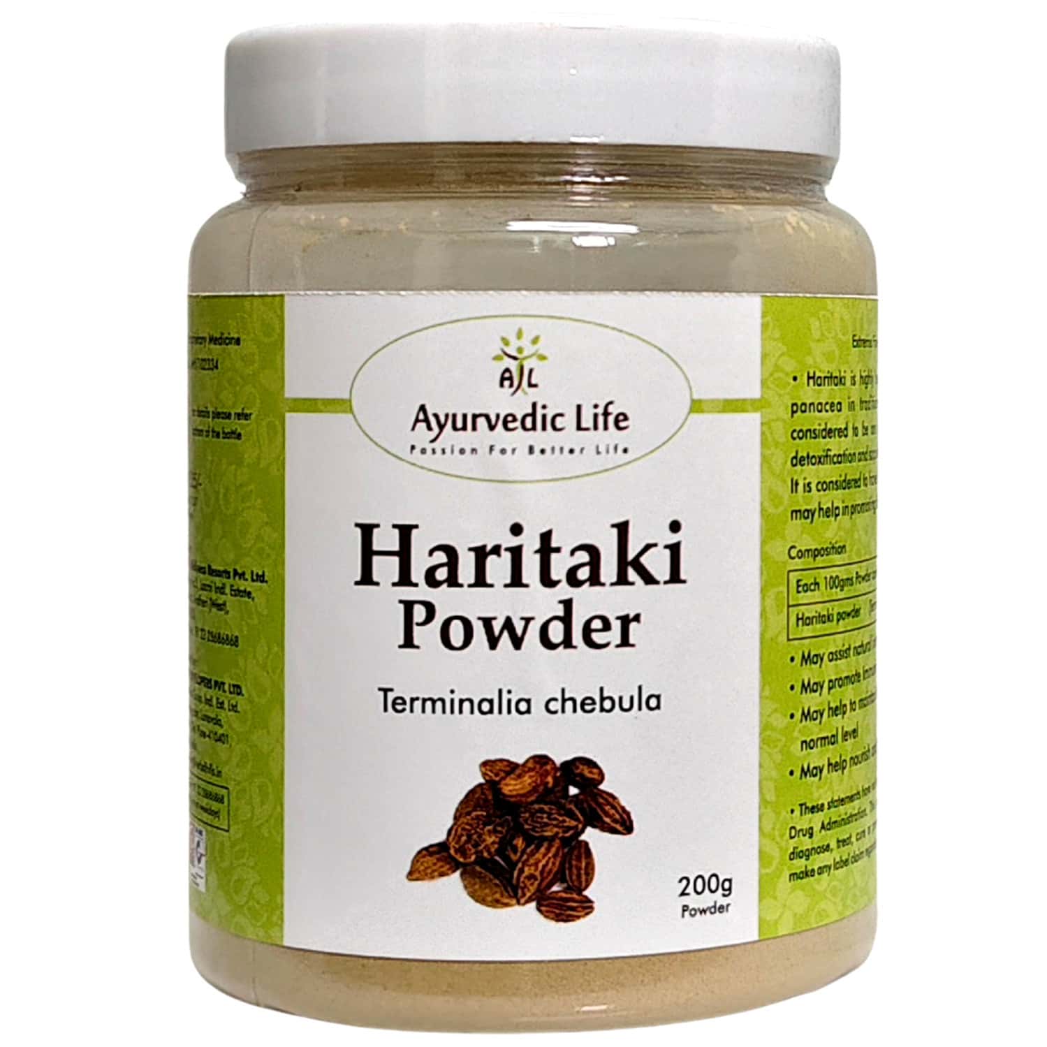 Al-ayurvedic Life Haritaki Powder 200 Gms Pack Of 2