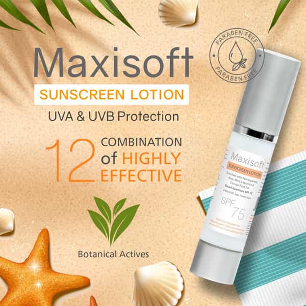 Maxisoft Sunscreen Lotion (Spf 75) 50 Ml | Uva & Uvb Protection Pack Of 3