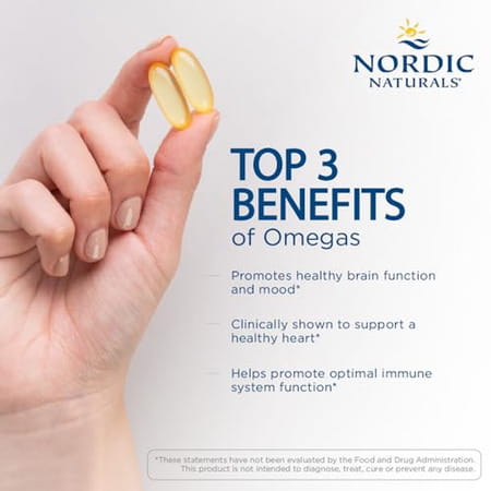 Nordic Naturals Ultimate Omega 3 Fish Oil 60 Softgels 1280 Mg Omega 3 Fatty Acids With Epa & Dha