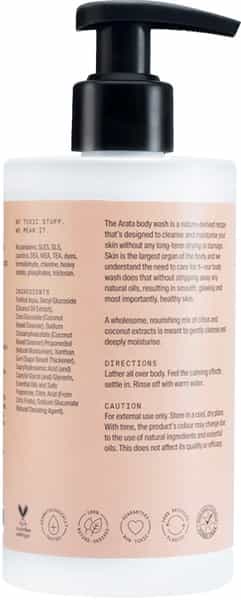 Arata Natural Hydrating & Non-Drying Body Wash With Coconut & Citrus Extracts(300 Ml)