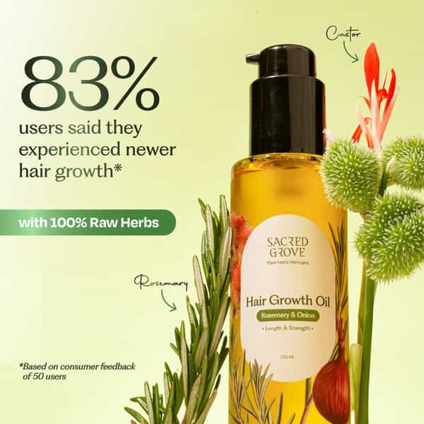 Sacred Grove Hair Growth Combo (100Ml Oil + Comb)