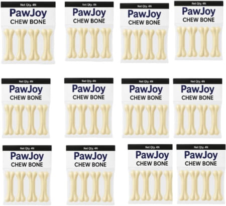 Paw Joy Rawhide Dog Chew Bone 5 Inches | Chicken Flavour | Dog Treats | 1 Kg