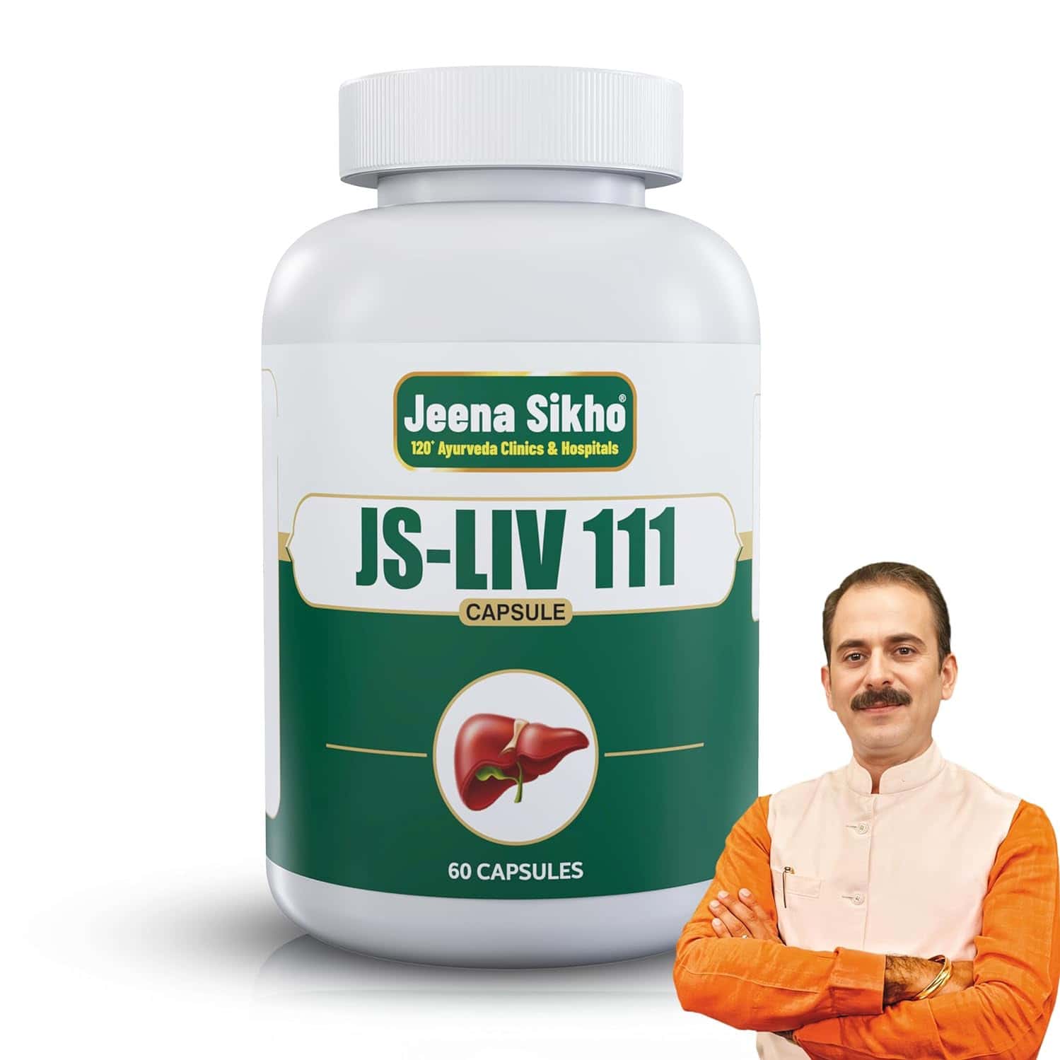 Jeena Sikho Js-Liv111/Liver Care | Ayurvedic Liver Care Supplement |Multivitamin | 60 Capsules