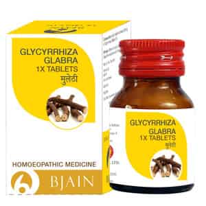 Bjain Glycyrrhiza Glabra 1 X Tablet For Respiratory & Digestive Health - 25gm