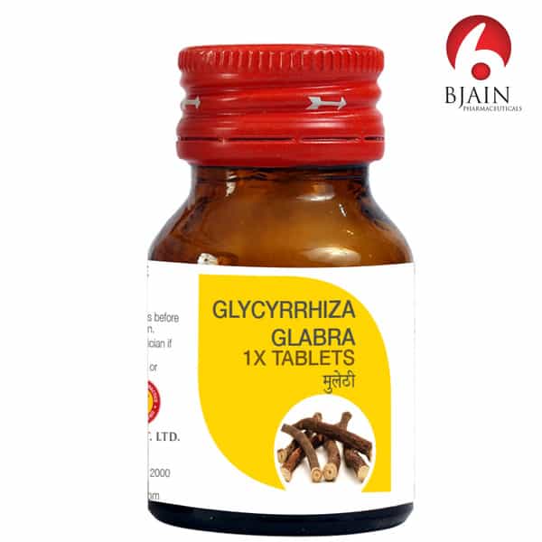 Bjain Glycyrrhiza Glabra 1 X Tablet For Respiratory & Digestive Health - 25Gm