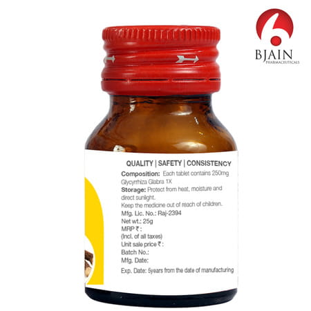 Bjain Glycyrrhiza Glabra 1x Tablets - 25gm