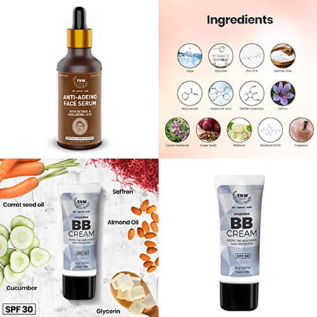 Tnw-The Natural Wash Bb Cream & Anti-Ageing Face Serum For Glowing & Healthy Skin