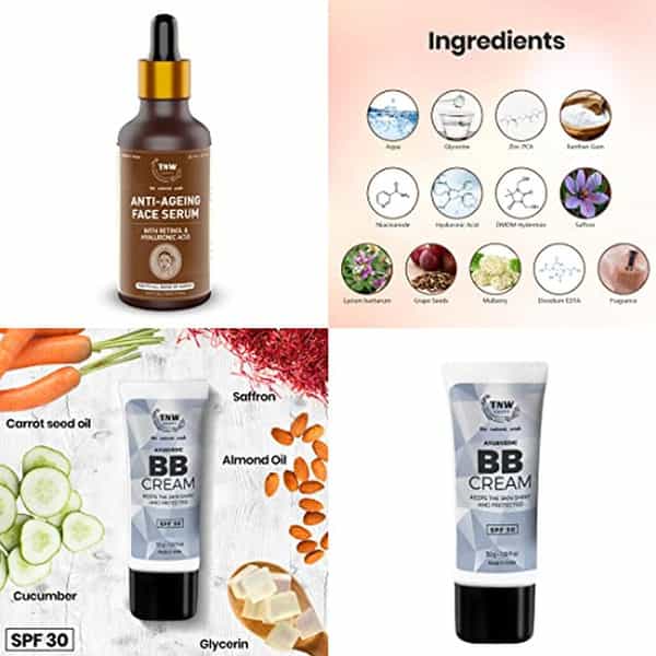 Tnw The Natural Wash Bb Cream & Anti-Ageing Face Serum For Glowing & Healthy Skin