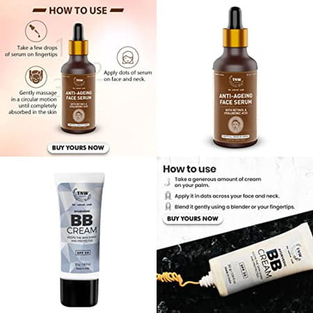 Tnw-The Natural Wash Bb Cream & Anti-Ageing Face Serum For Glowing & Healthy Skin