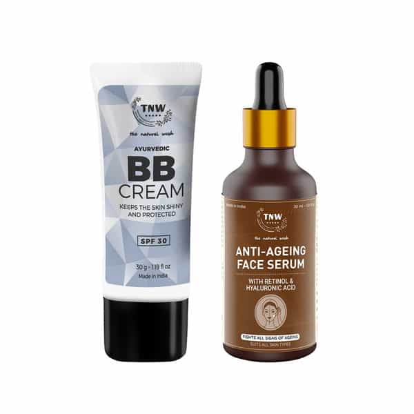 Tnw The Natural Wash Bb Cream & Anti-Ageing Face Serum For Glowing & Healthy Skin