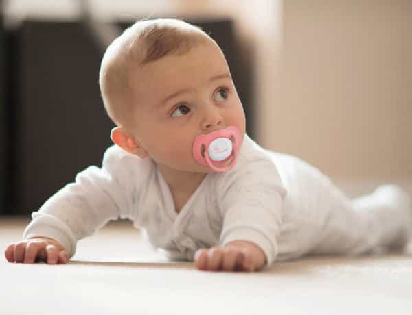 R For Rabbit Apple Pacifier-M Pink