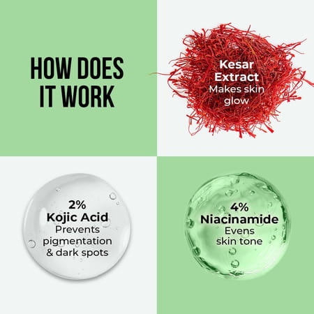 Dr. Sheth's Kesar & 2% Kojic Acid Ampoule Serum - 30Ml