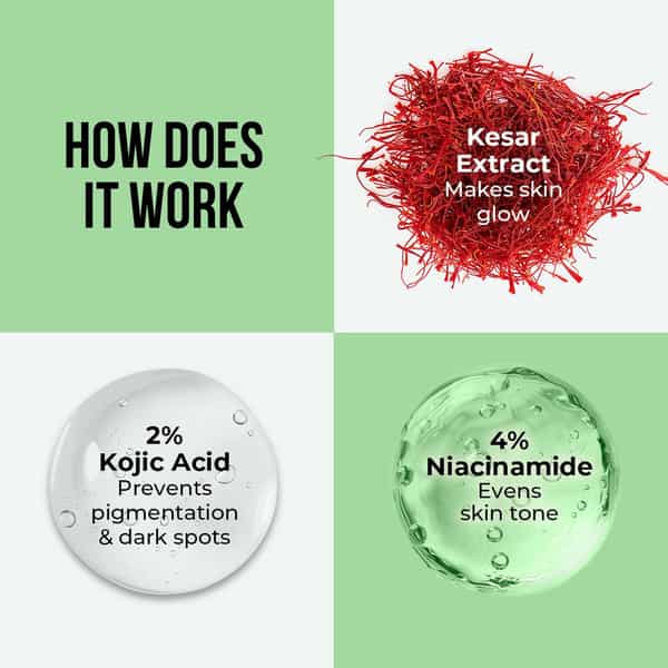 Dr. Sheth's Kesar & 2% Kojic Acid Ampoule Serum - 30Ml