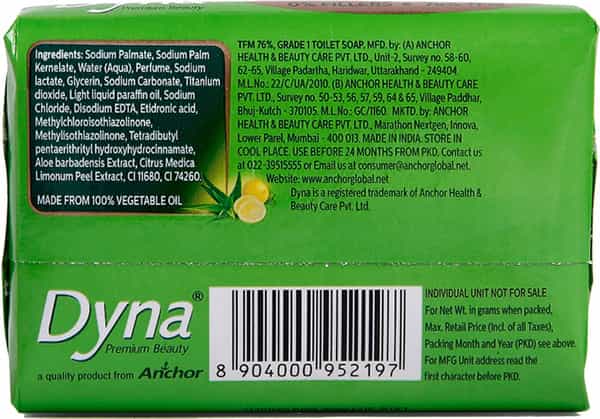 Dyna Lime & Aloevera Extracts 125Gm X 4