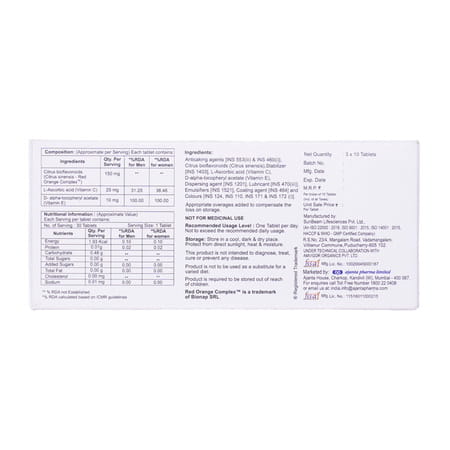 Banray Osp Oral Sun Protection Strip Of 10 Tablets