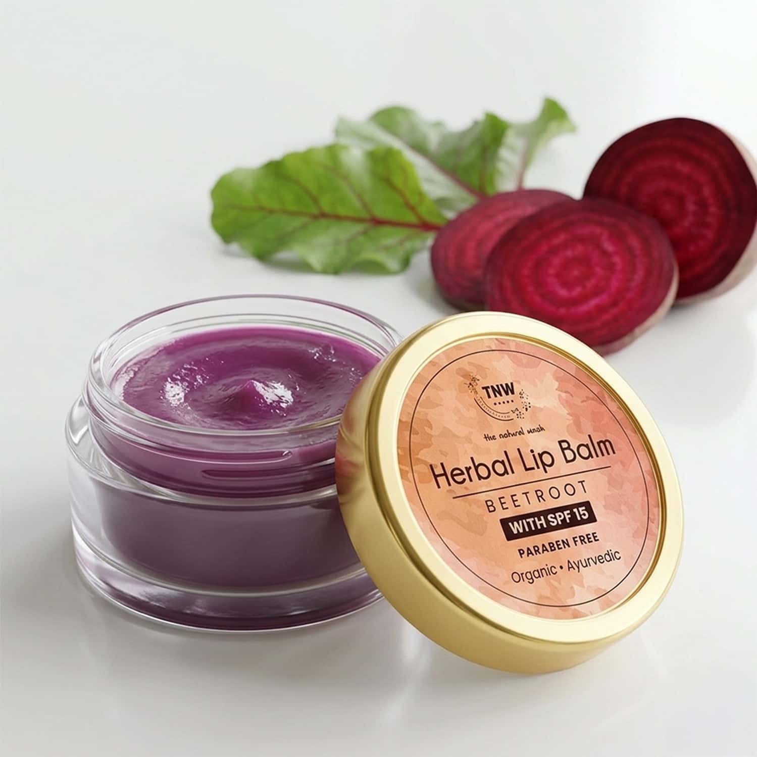Tnw-the Natural Wash Herbal Beetroot Lip Balm An Ayurvedic Balm For Soft And Supple Lips - 5 Gm