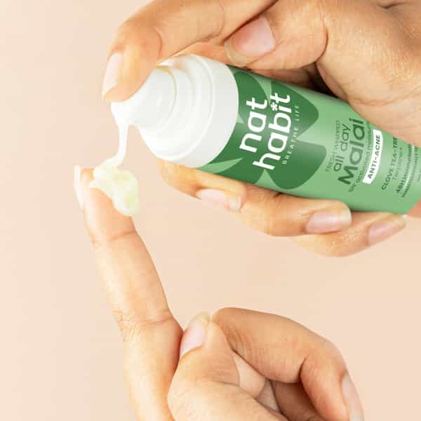 Nat Habit Clove Tea-Tree Terpene+ Light Moisturizer | Anti Acne Face Cream | Non Sticky - 30G