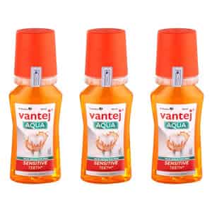 Vantej Mouthwash Aqua For Sensitive Teeth 100ml (pack Of 3)