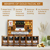 Nutriglow Natural's Advanced Pro Formula 4 Set Gold Kesar & Skin Whitening Facial Kit (60 Gm) Each