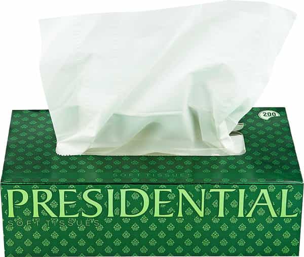 Presidential Eco Tissue Paper Box ( Pack Of 2 ) - 200 Tissues