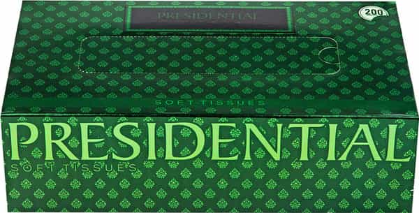 Presidential Eco Tissue Paper Box ( Pack Of 2 ) - 200 Tissues