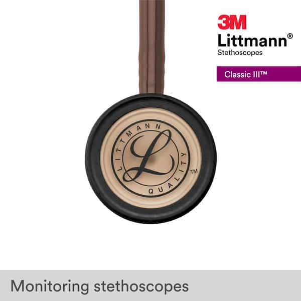 3M Littmann Stethoscope Classic Iii Chocolate With Copper 5809 Chest Piece