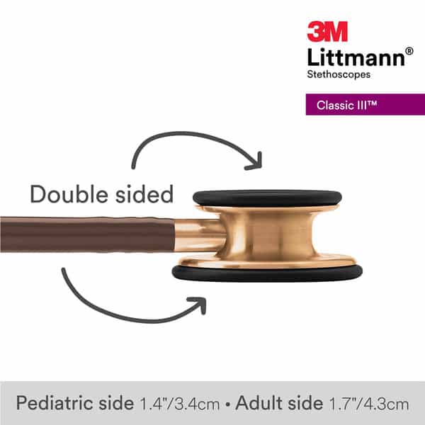 3M Littmann Stethoscope Classic Iii Chocolate With Copper 5809 Chest Piece