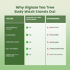 Alglaze Tea Tree Body Wash | Oil Balancing | Salicylic Acid Tea Tree Oil & Niacinamide | 200Ml