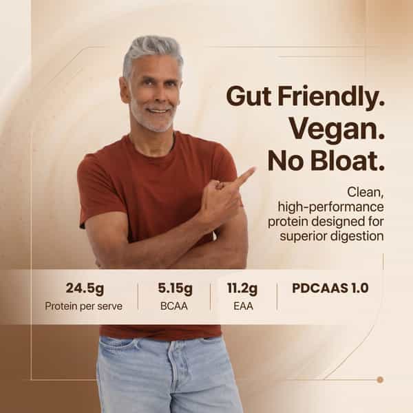Nutrazen Simplypure Fermented Yeast Protein Powder | Chocolate | 24.5G Protein | Pdcaas 1.0 - 1Kg