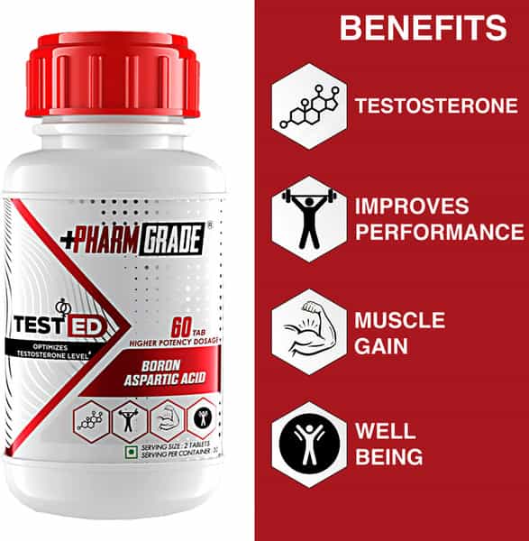 Pharmgrade Tested Testosterone Booster - 60 Tablets