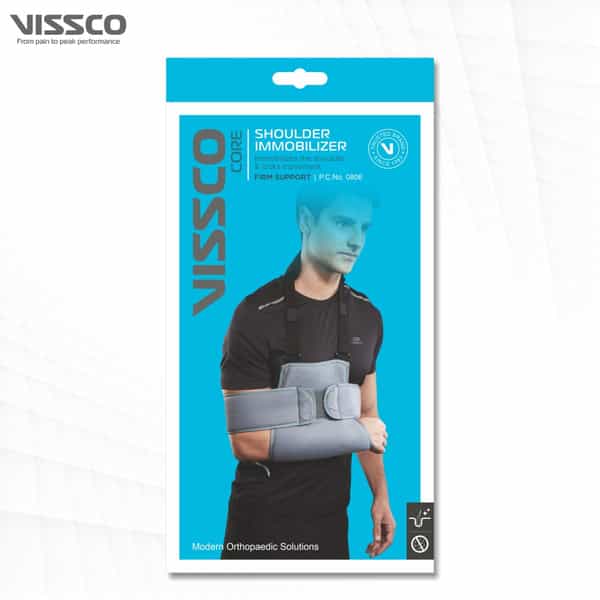 Vissco Shoulder Immobilizer | Provides Support For Shoulder Dislocation &Relieves Pain -Small(Grey)