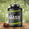 Inlife Muscle Mass Gainer With Whey Protein Powder Body Building Supplement (Chocolate 3 Kg)