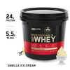 Optimum Nutrition (On) Gold Standard 100% Whey Protein Vanilla Ice Cream Flavour Jar Of 4Kg Powder