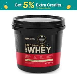 Optimum Nutrition (on) Gold Standard 100% Whey Protein Vanilla Ice Cream Flavour Jar Of 4kg Powder
