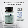 Miduty Smart Aging Trans-Resveratrol 99% Anti-Aging Formula | Skin & Wrinkle Support | 60 Capsules