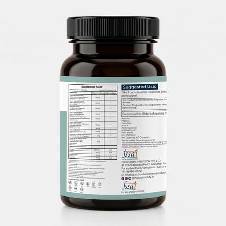 Miduty Smart Aging Trans-Resveratrol 99% Anti-Aging Formula | Skin & Wrinkle Support | 60 Capsules