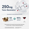 Miduty Smart Aging Trans-Resveratrol 99% Anti-Aging Formula | Skin & Wrinkle Support | 60 Capsules
