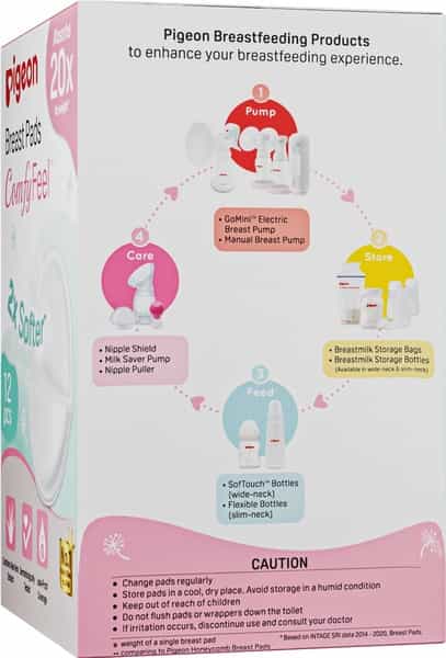 Pigeon Breast Pads Comfy Feel -12 Pcs