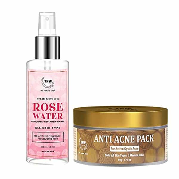 Tnw- Anti Acne Face Pack & Rose Water Toner