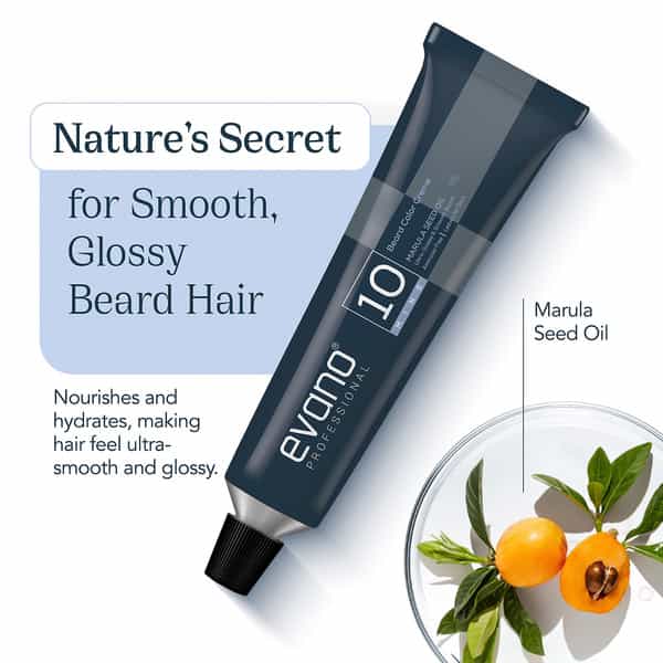 Evano Professional Beard Colour Natural Black 50G | Ammonia Free | 100% Grey Coverage In 10 Minutes