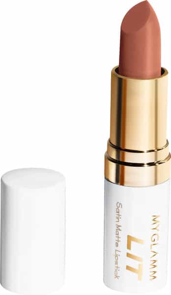 Myglamm Lit Satin Matte Lipstick-Kuwtk