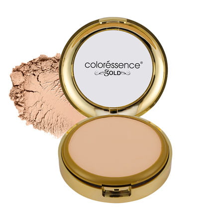 Coloressence Glitterati Compact Powder Gold Range Oil Free Matte Finish | Natural Matte 10gm
