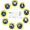 Ansell Micro Touch White Nitrile Examination Gloves - Pack Of 150 - Large