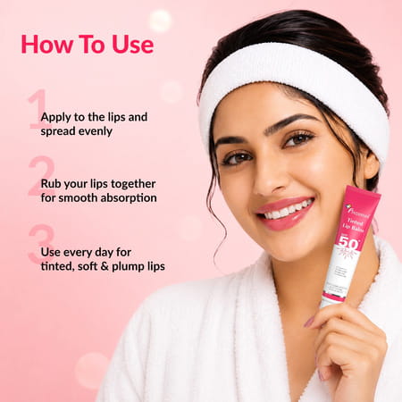 Fixderma Tinted Lip Balm Spf 50 Lip Shield Pa+++ Lip Balm Prevents Pigmentation & Sun Damage 15 Ml