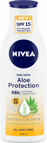 Nivea Aloe Protect Spf 15 Body Lotion - 200 Ml