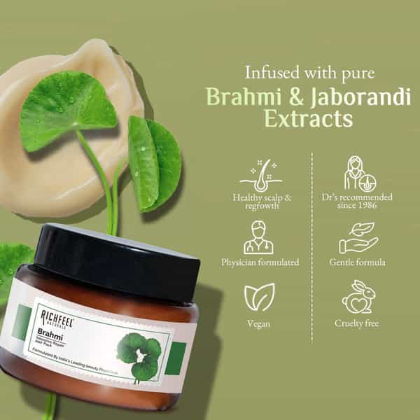 Richfeel Brahmi Intensive Repair Hair Pack 100 G