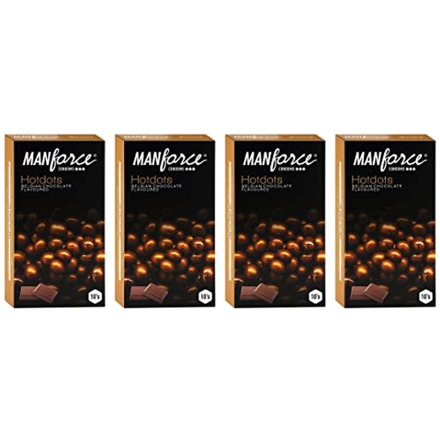 Manforce Condoms Combo Pack (litchi And Orange Flavoured) 10 Pcs X Pack Of 4