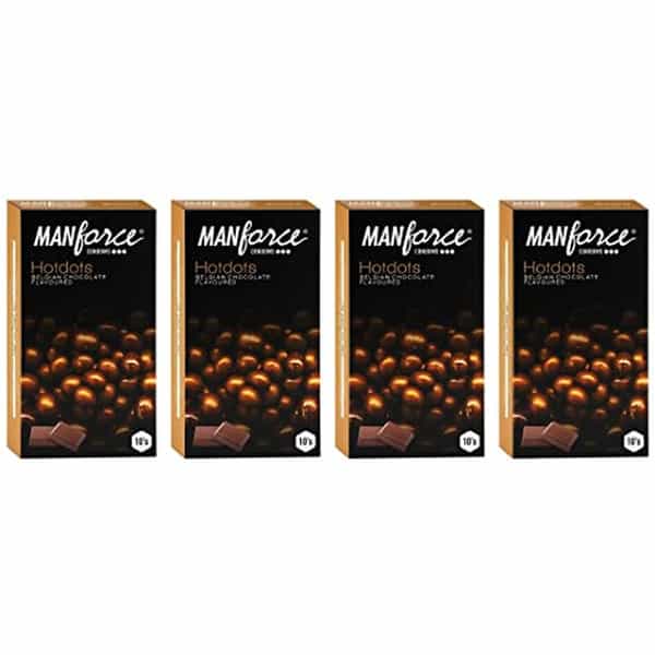 Manforce Condoms Combo Pack (Litchi And Orange Flavoured) 10 Pcs X Pack Of 4