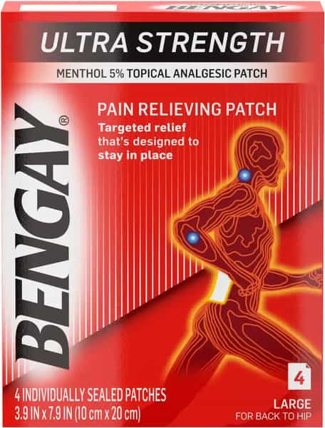 Bengay Pain Relieving Creams And Gels Ultra Strength Patch/4 Count Ad